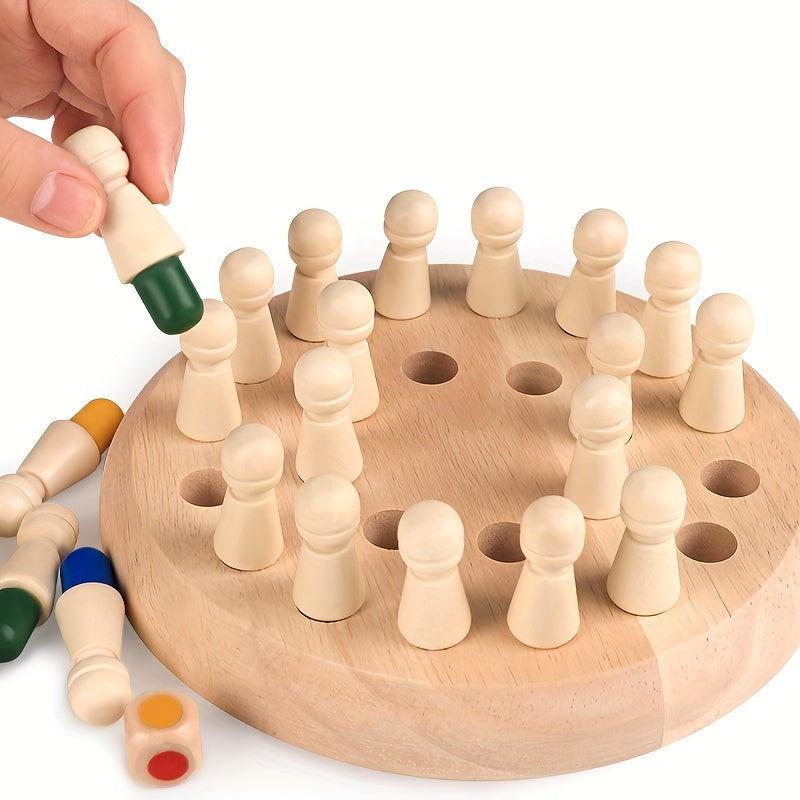 Holz Memory Spiel – Logikspass für Kinder